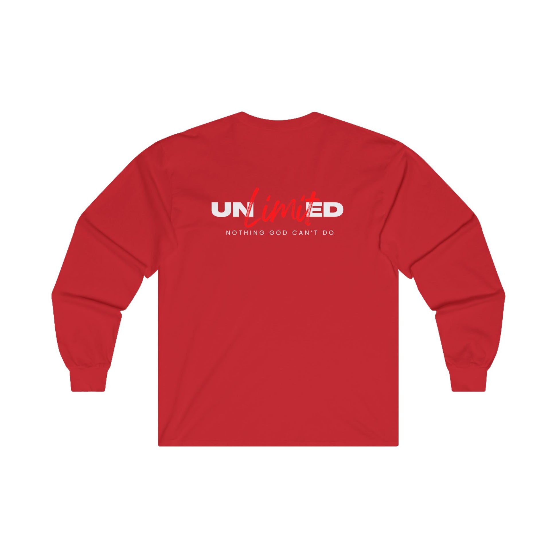 "Unlimited: Nothing God Can't Do" - Unisex Ultra Cotton Long Sleeve Tee