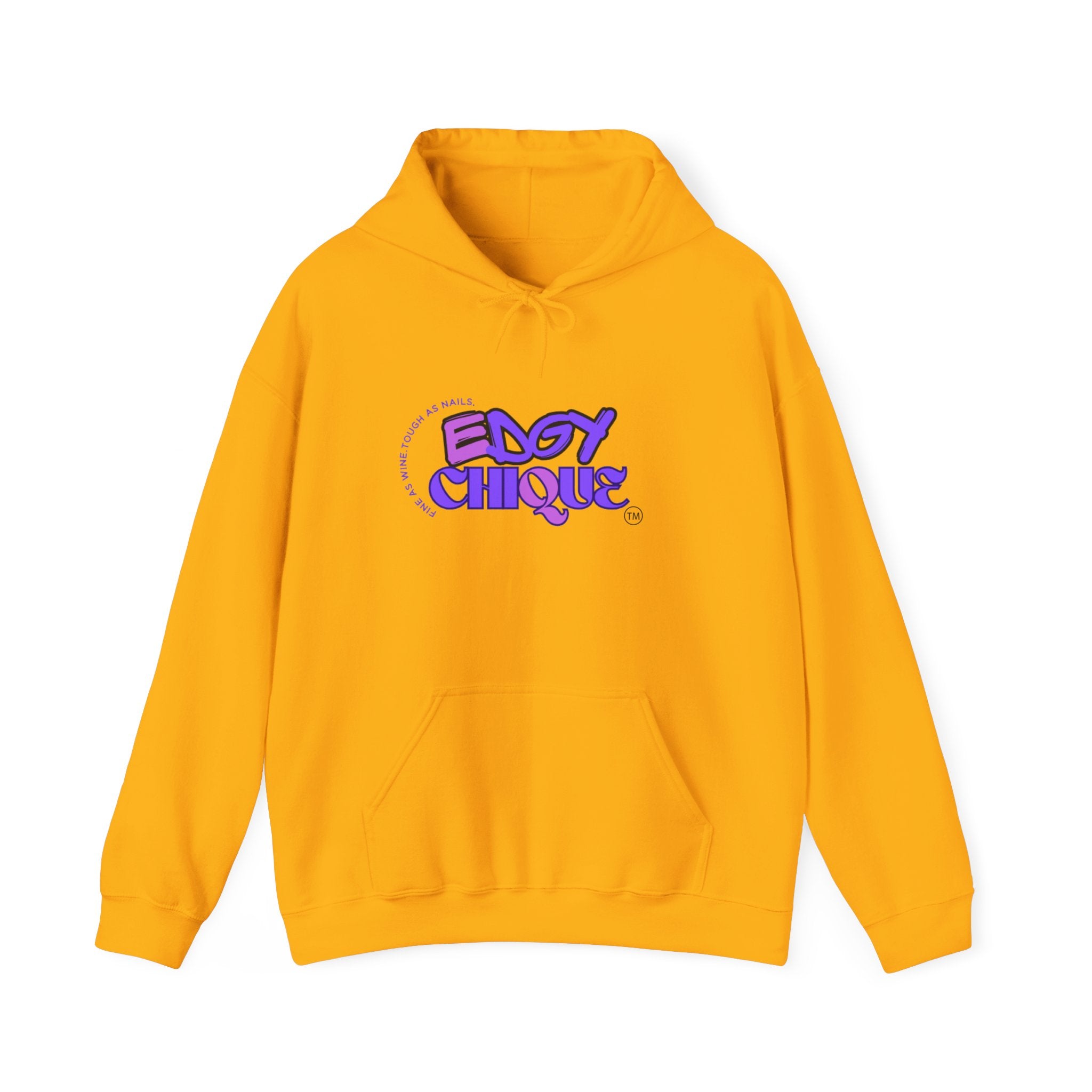 Collection of Edgy Chique Unisex Heavy Blend™ Hooded Sweatshirt - Trendy Graphic Pullover for Streetwear Enthusiasts in a gallery layout