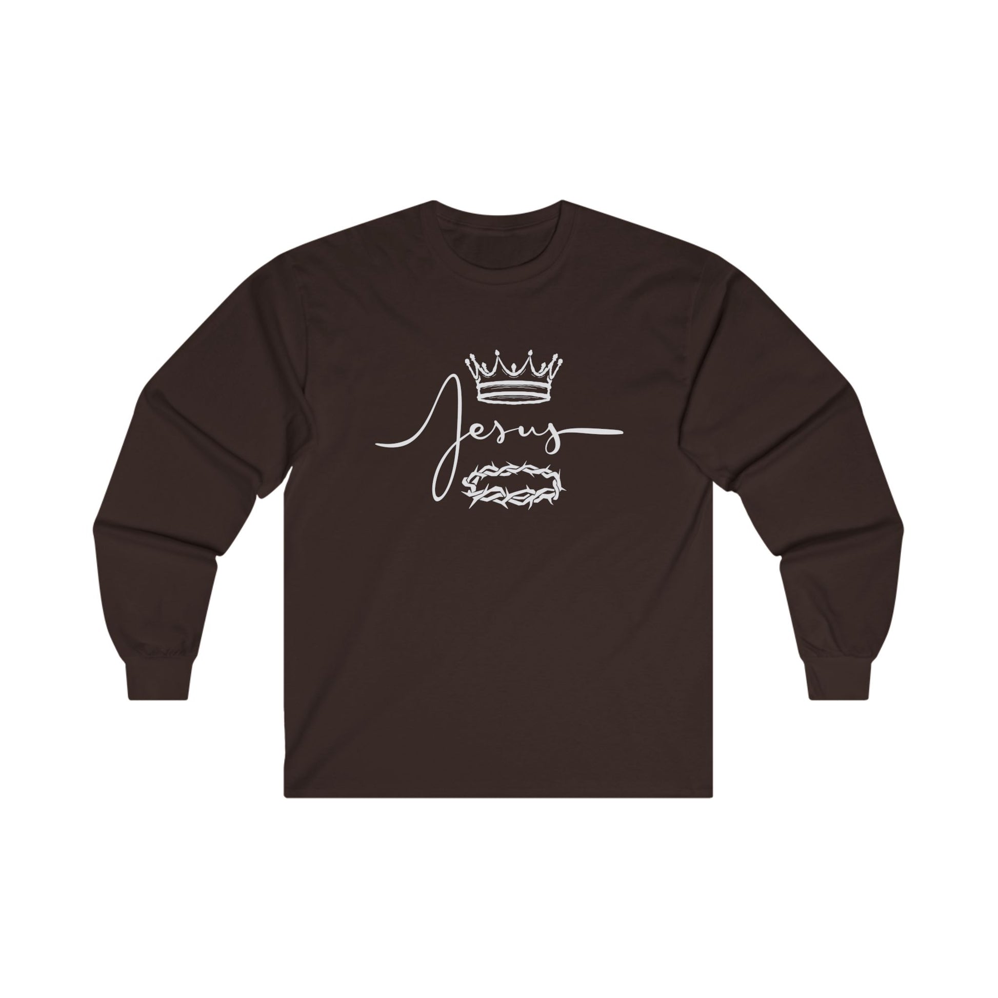 Crown & Thorn Jesus Unisex Long Sleeve Tee - Faith Inspired Apparel