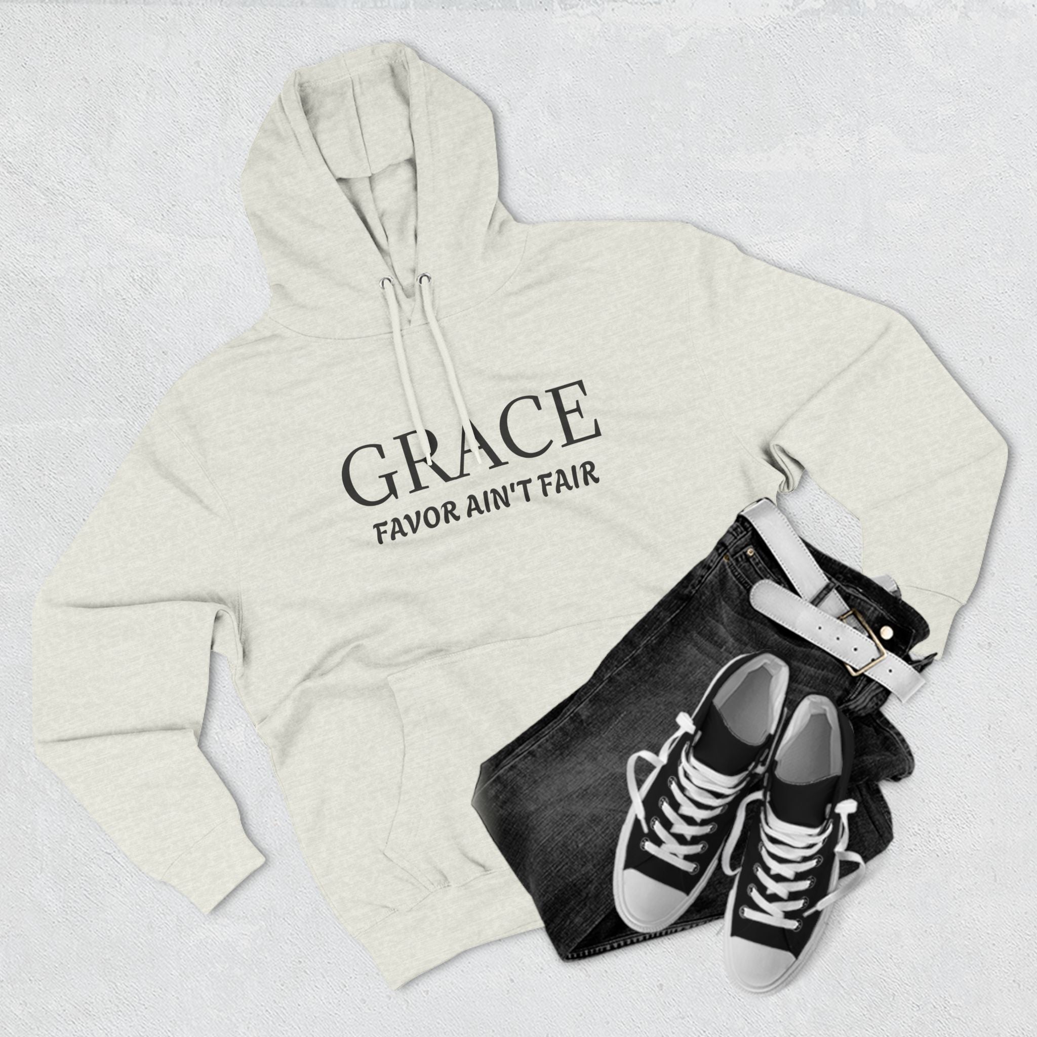 Collection of Grace Favor Ain't Fair Hoodie - Cozy Inspirational Fleece in a gallery layout