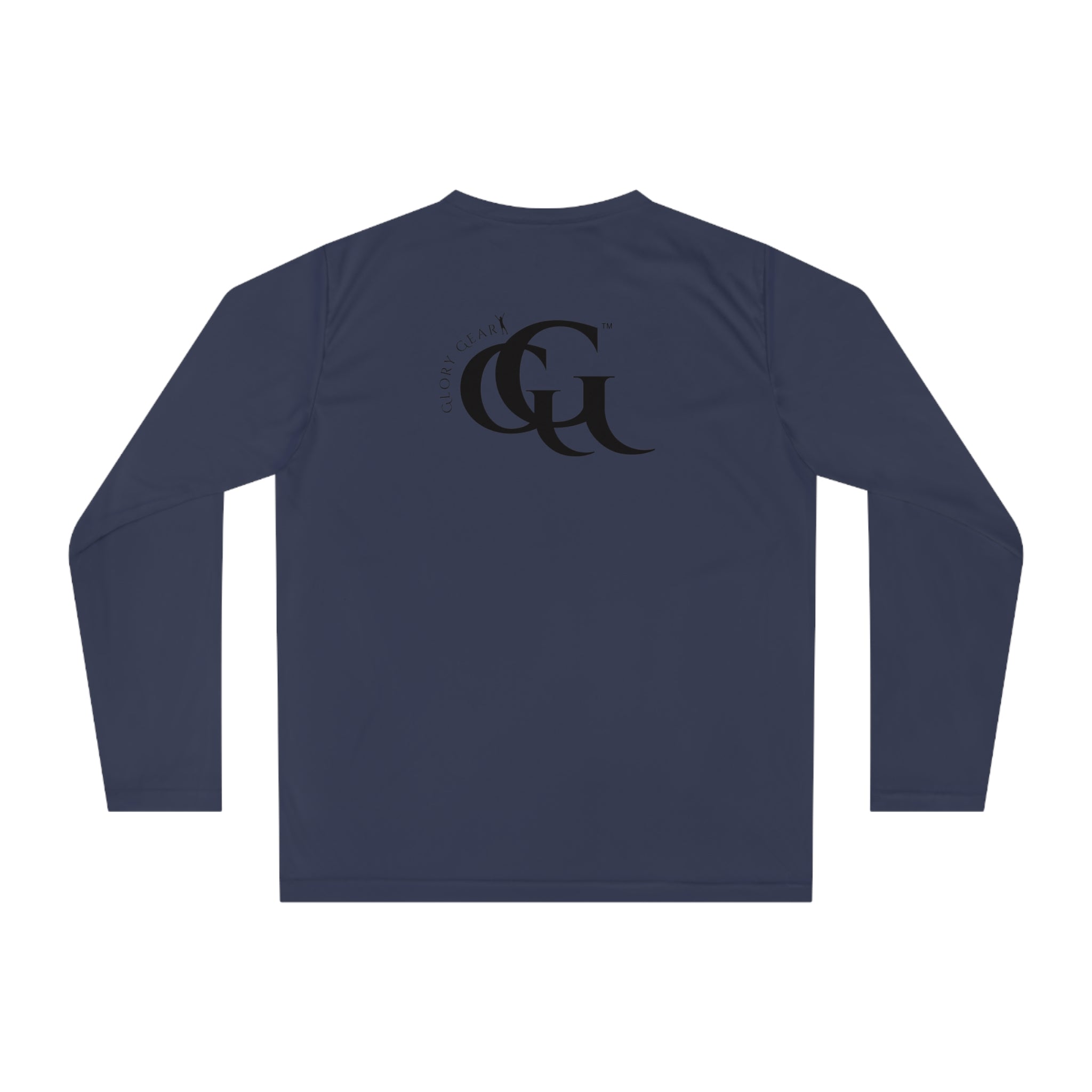 Collection of Unisex Performance Long Sleeve Shirt - 'Glory Gear' Athletic Tee for Fitness Enthusiasts in a gallery layout