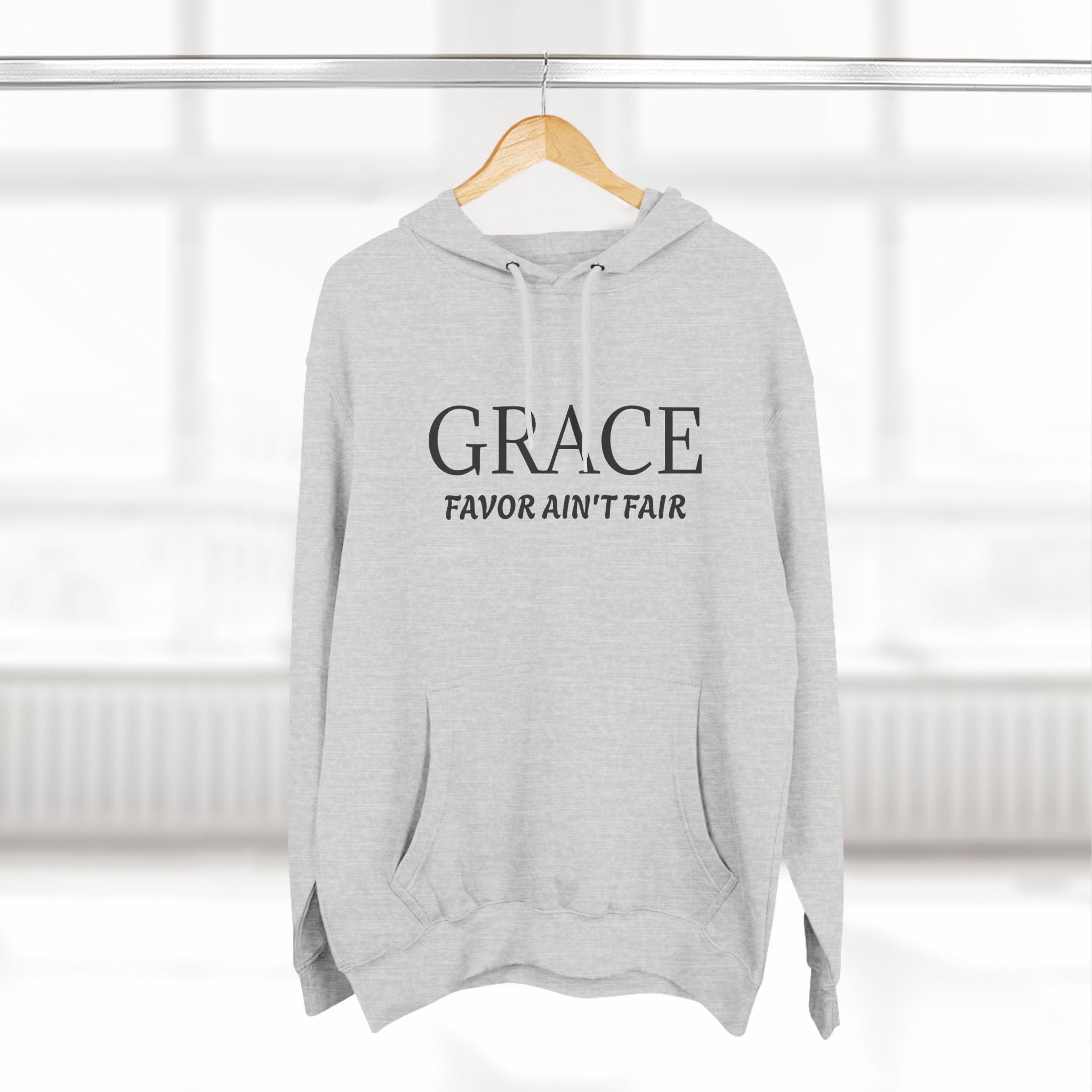 Collection of Grace Favor Ain't Fair Hoodie - Cozy Inspirational Fleece in a gallery layout