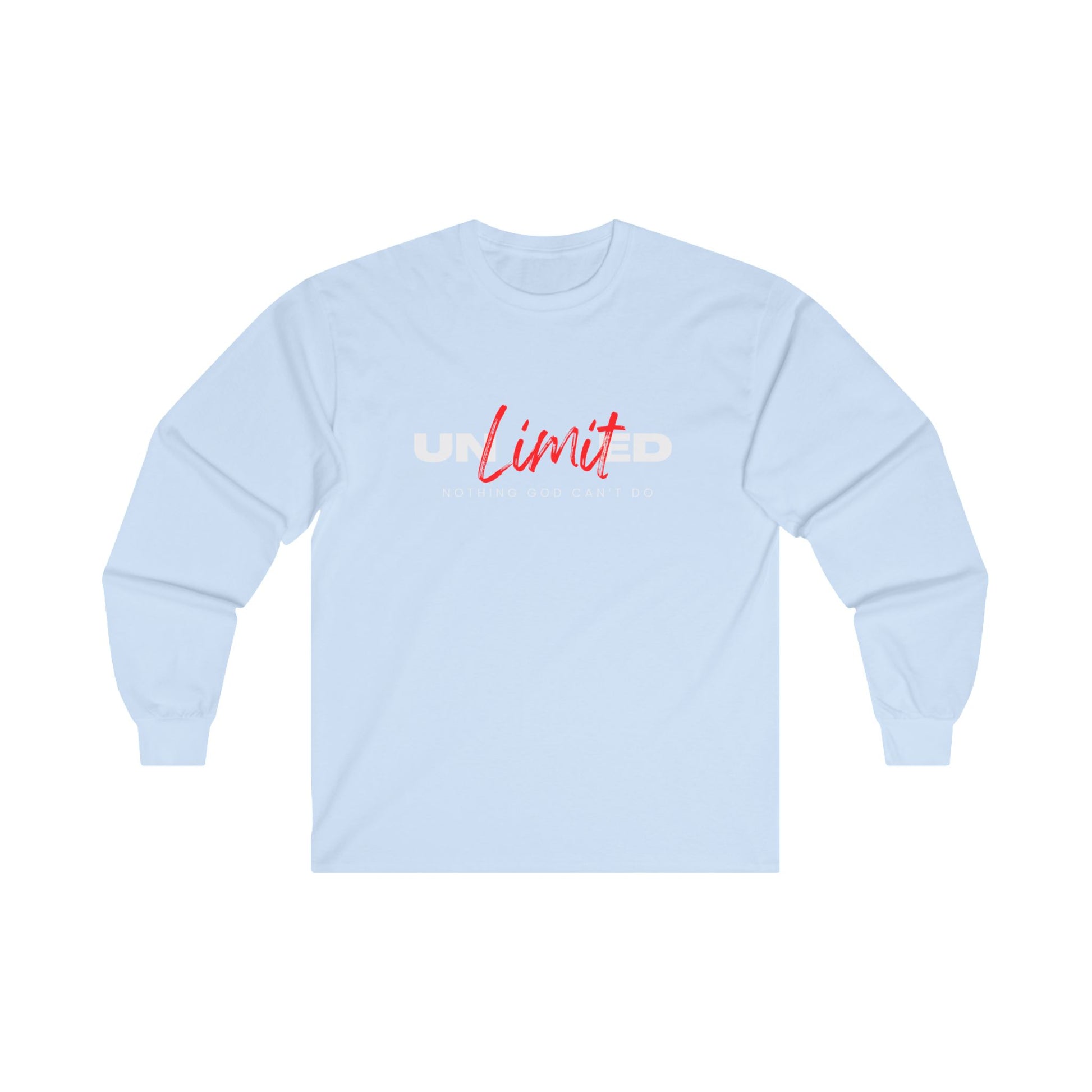 "Unlimited: Nothing God Can't Do" - Unisex Ultra Cotton Long Sleeve Tee