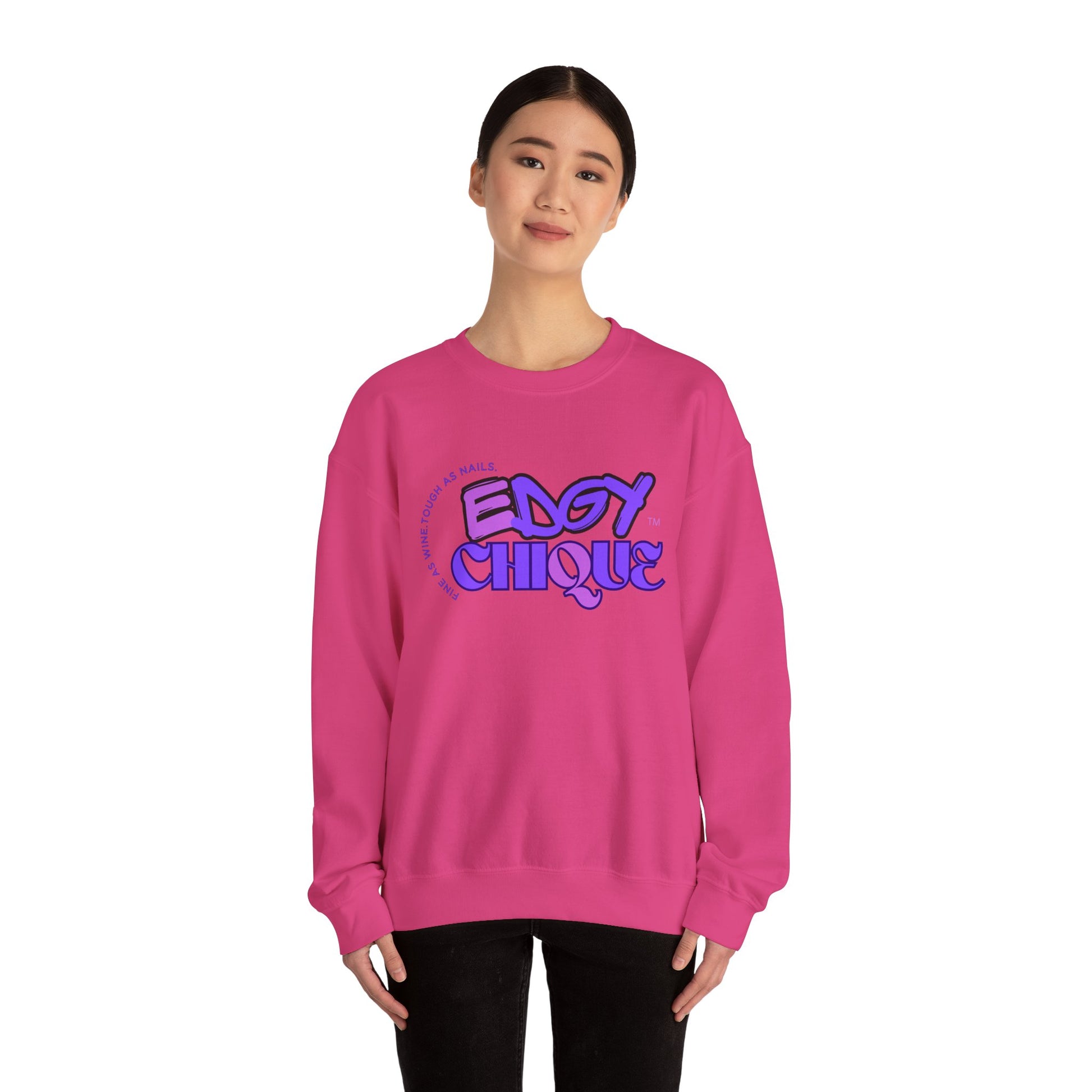 Edgy Chique Unisex Heavy Blend™ Crewneck Sweatshirt - Trendy & Comfortable Apparel