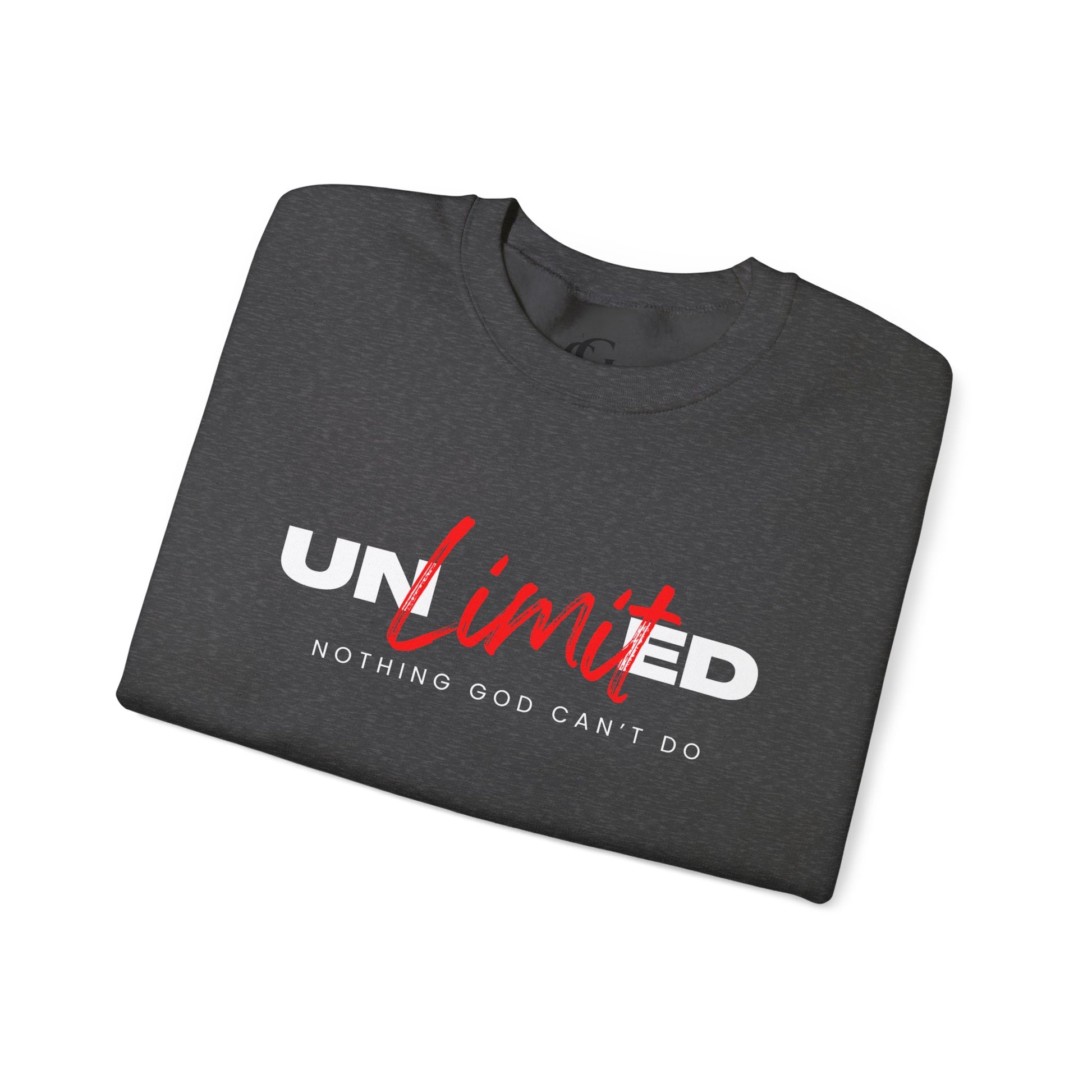 Unlimited "Nothing God Can't Do" Crewneck Sweatshirt - Motivational Everyday Wear