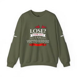 Collection of Inspirational Crewneck Sweatshirt - I AM VICTORIOUS 1 COR. 15:57 | Faith & Victory Apparel in a gallery layout