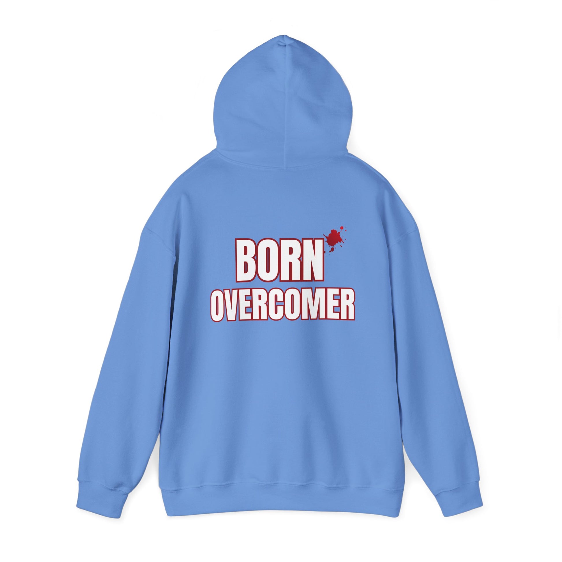 Born Overcomer - Unisex Heavy Blend Hoodie - Inspirational Sweatshirt for Everyday Comfort