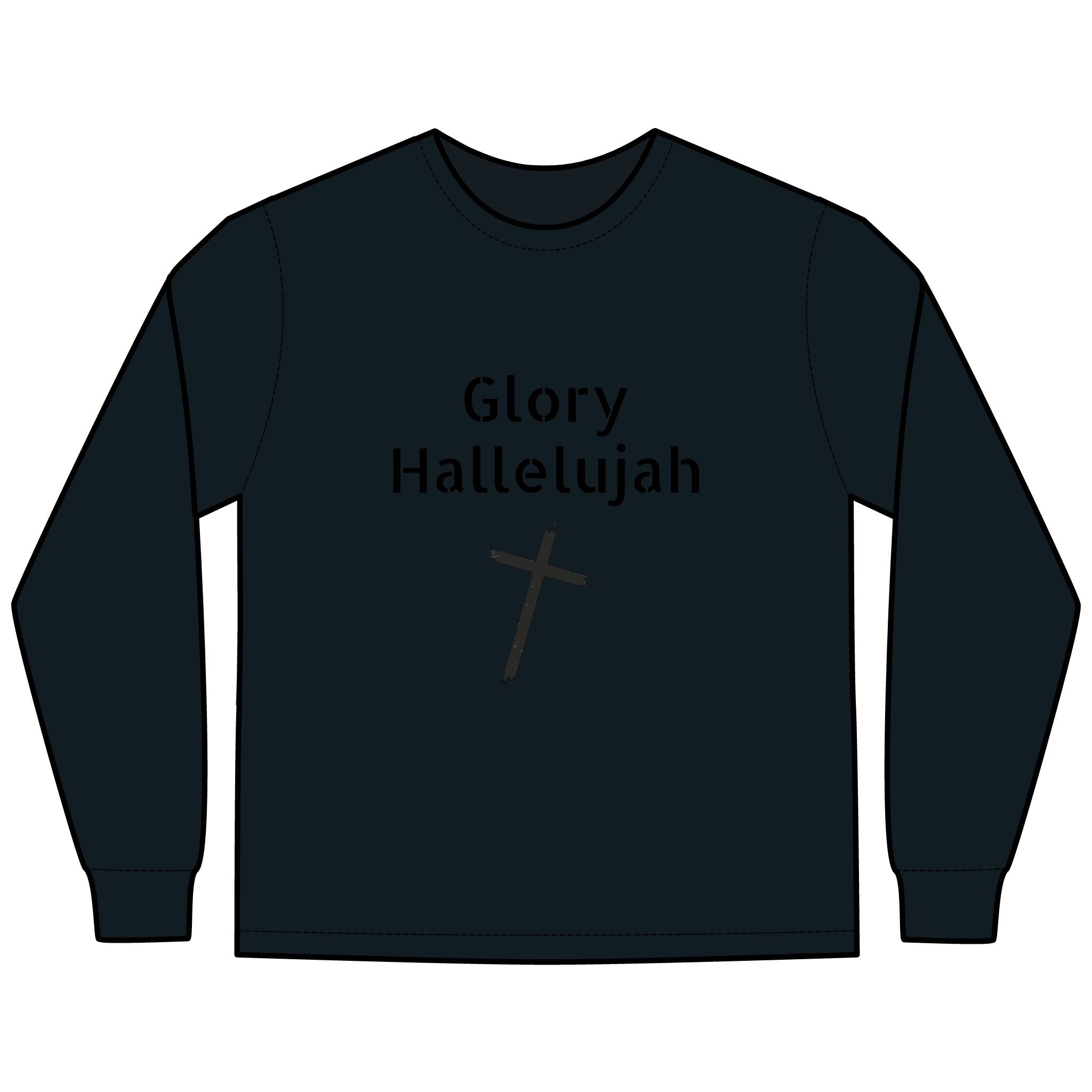 Collection of Glory Gear - Faith-Inspired Long Sleeve Tee - 'Glory Hallelujah' in a gallery layout