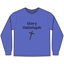 Collection of Glory Gear - Faith-Inspired Long Sleeve Tee - 'Glory Hallelujah' in a gallery layout