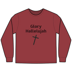 Collection of Glory Gear - Faith-Inspired Long Sleeve Tee - 'Glory Hallelujah' in a gallery layout