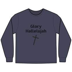 Collection of Glory Gear - Faith-Inspired Long Sleeve Tee - 'Glory Hallelujah' in a gallery layout