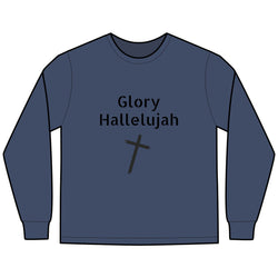 Collection of Glory Gear - Faith-Inspired Long Sleeve Tee - 'Glory Hallelujah' in a gallery layout