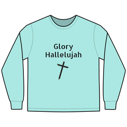 Collection of Glory Gear - Faith-Inspired Long Sleeve Tee - 'Glory Hallelujah' in a gallery layout