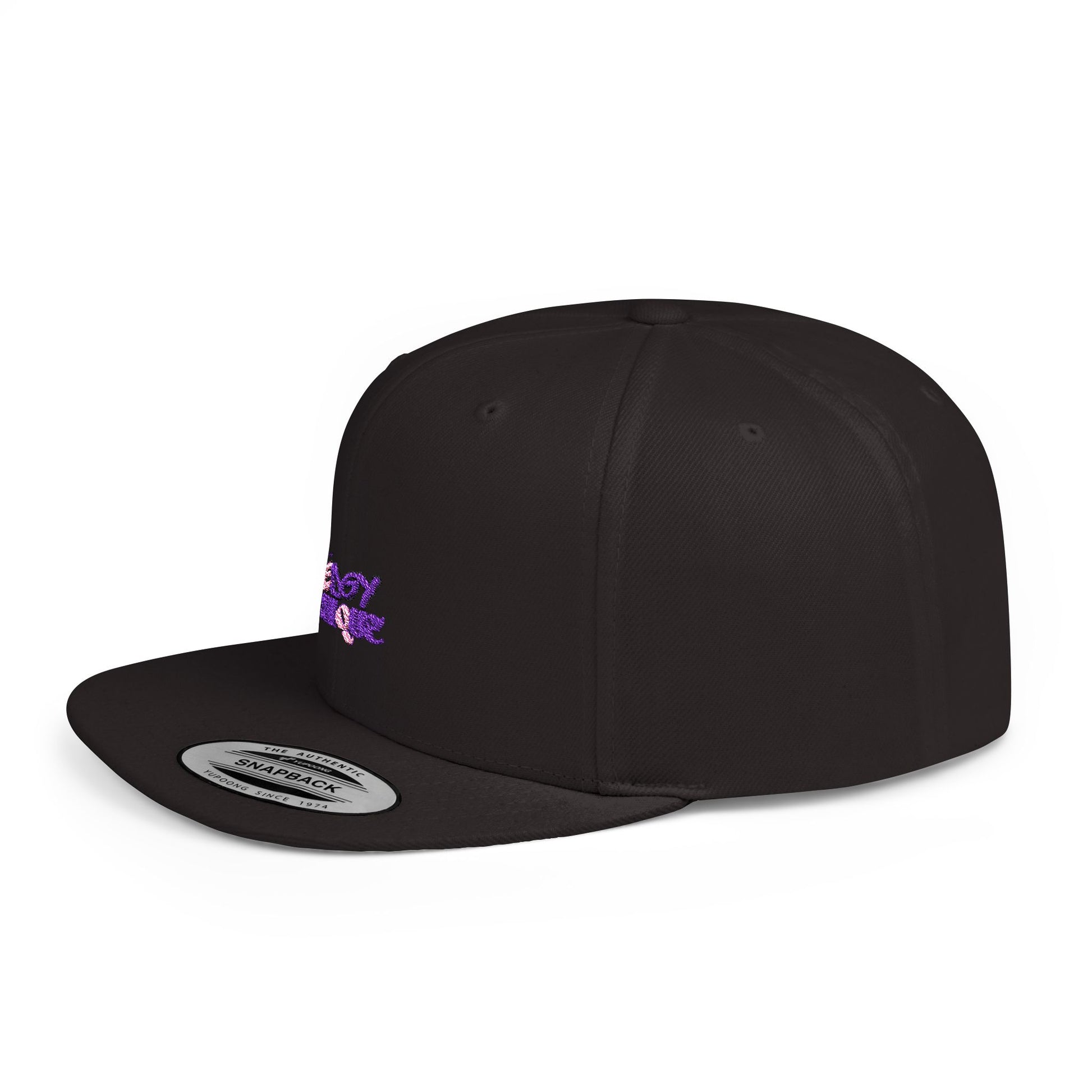 Stylish Flat Bill Snapback Hat - Casual Streetwear with 'Edgy Chique' Design