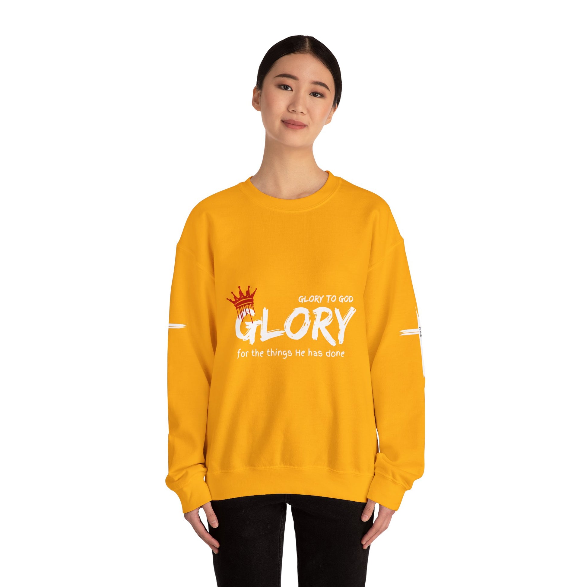 Glory to God for the Things He Has Done - Unisex Crewneck Sweatshirt