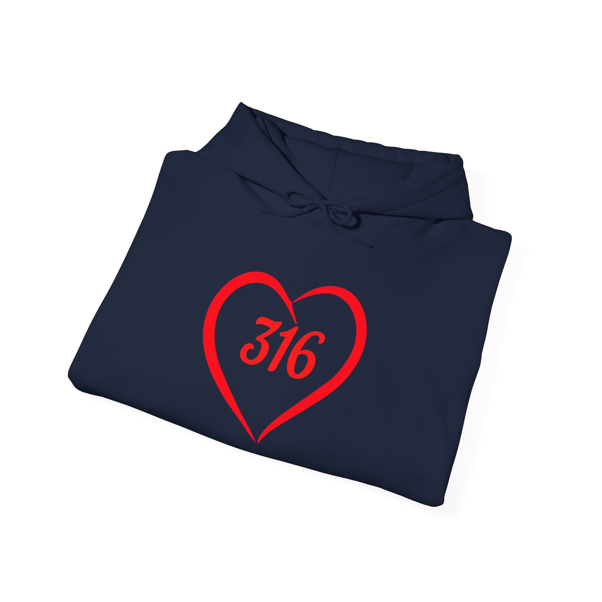 Collection of Heart 316 Unisex Heavy Blend Hooded Sweatshirt - Comfortable Faith-Inspired Apparel in a gallery layout