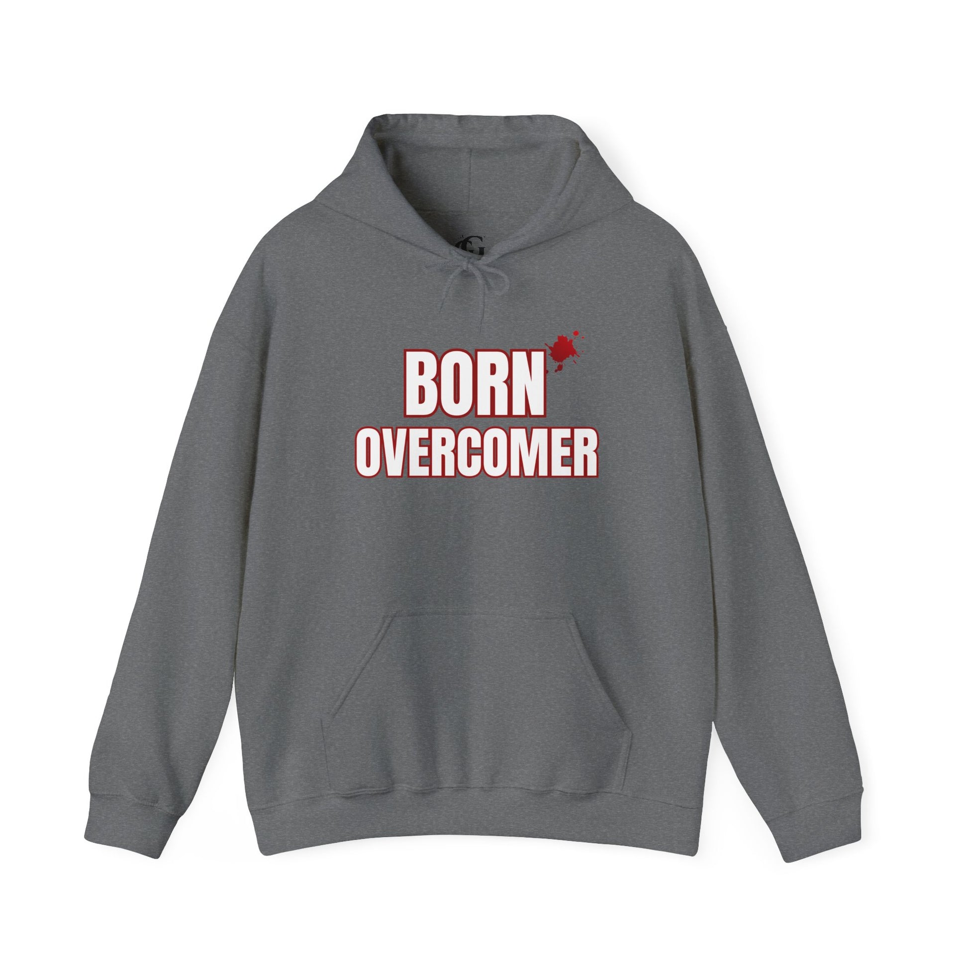 Born Overcomer - Unisex Heavy Blend Hoodie - Inspirational Sweatshirt for Everyday Comfort