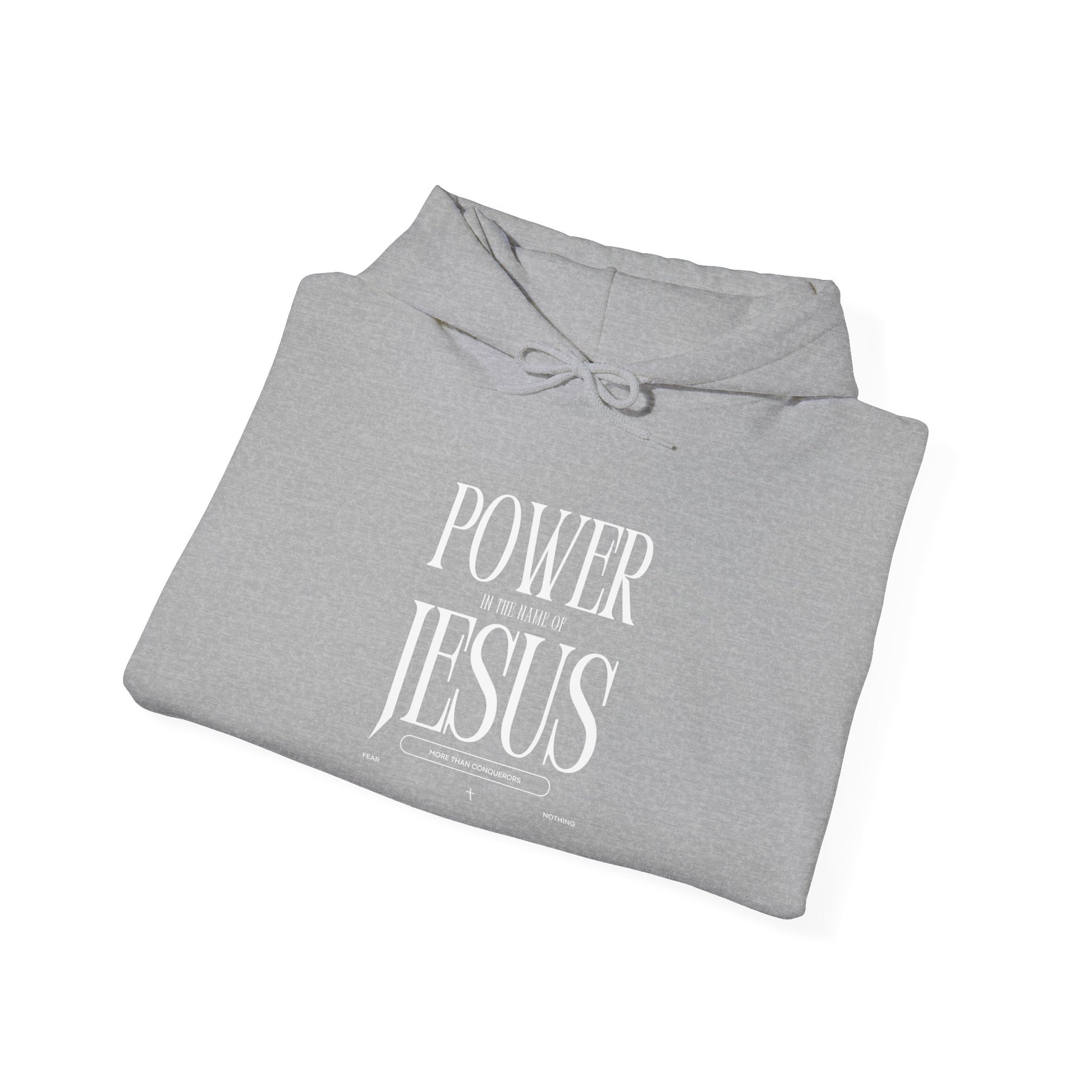 Power in the Name of Jesus Hoodie - Unisex Heavy Blend Sweatshirt for Faith and Inspiration