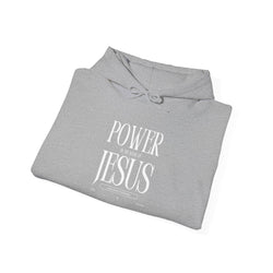 Collection of Power in the Name of Jesus Hoodie - Unisex Heavy Blend Sweatshirt for Faith and Inspiration in a gallery layout