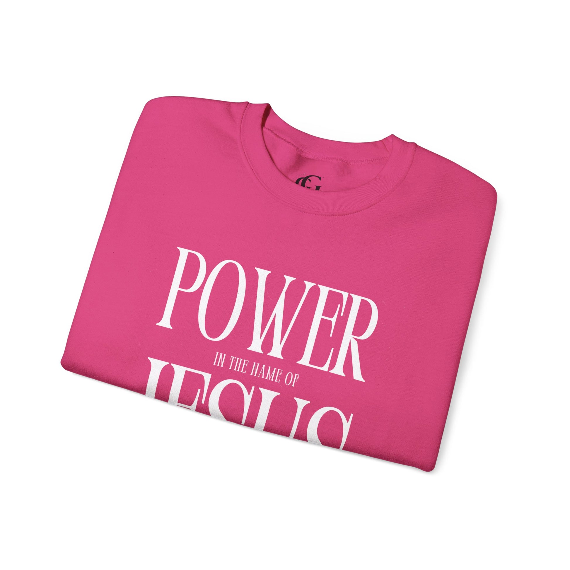 Power In the Name of Jesus Unisex Crewneck Sweatshirt for Comfort Lovers