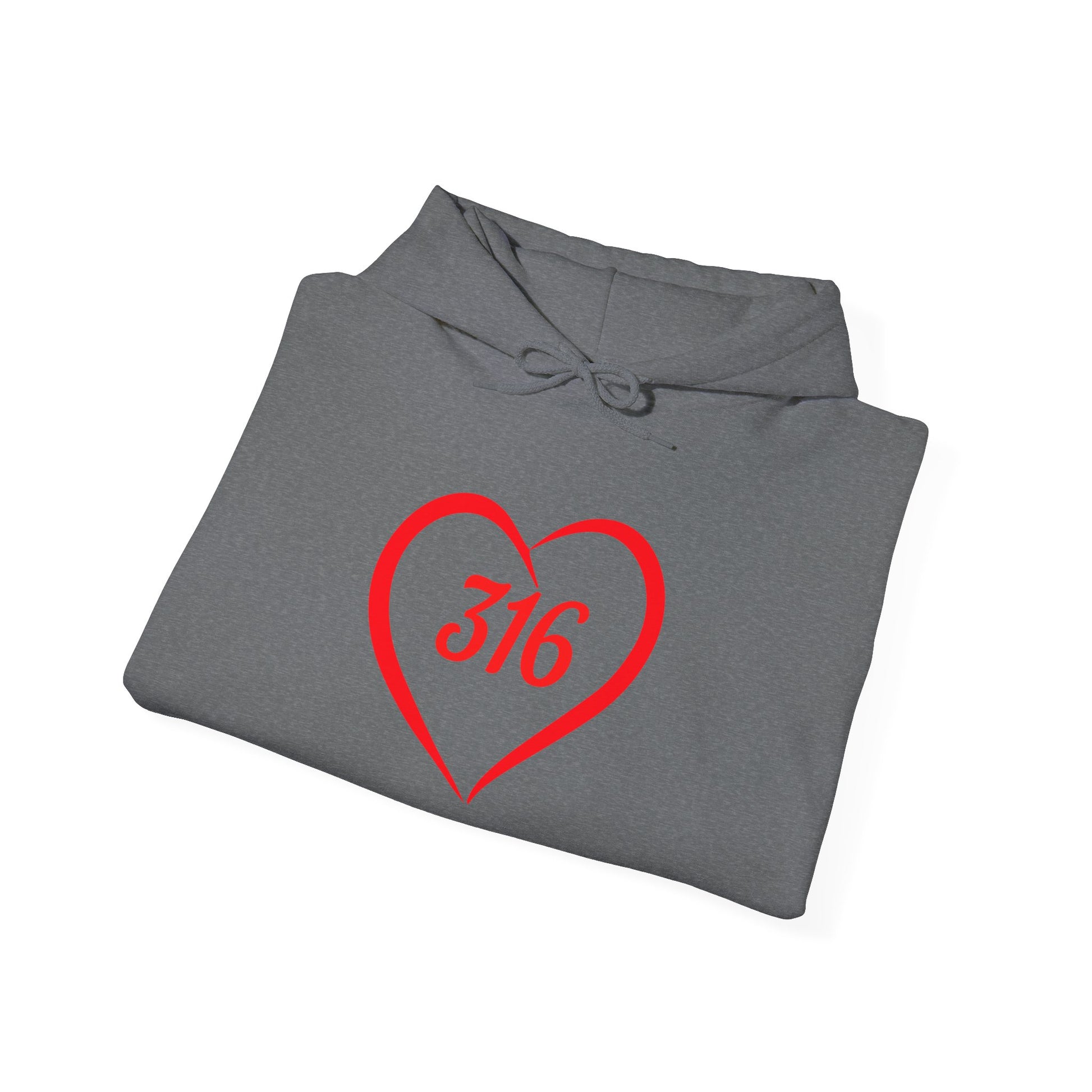 Heart 316 Unisex Heavy Blend Hooded Sweatshirt - Comfortable Faith-Inspired Apparel