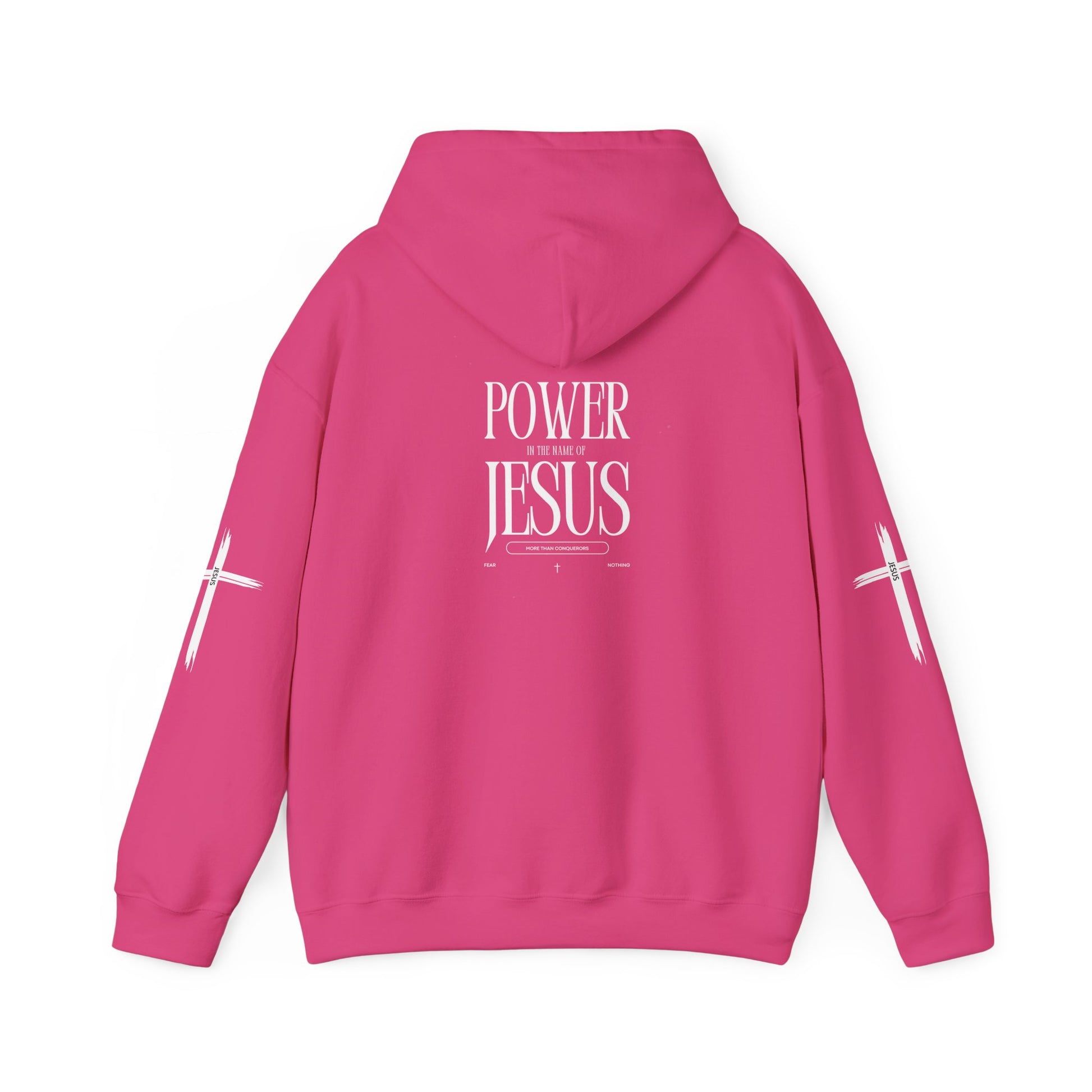 Power in the Name of Jesus Hoodie - Unisex Heavy Blend Sweatshirt for Faith and Inspiration