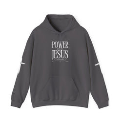 Collection of Power in the Name of Jesus Hoodie - Unisex Heavy Blend Sweatshirt for Faith and Inspiration in a gallery layout