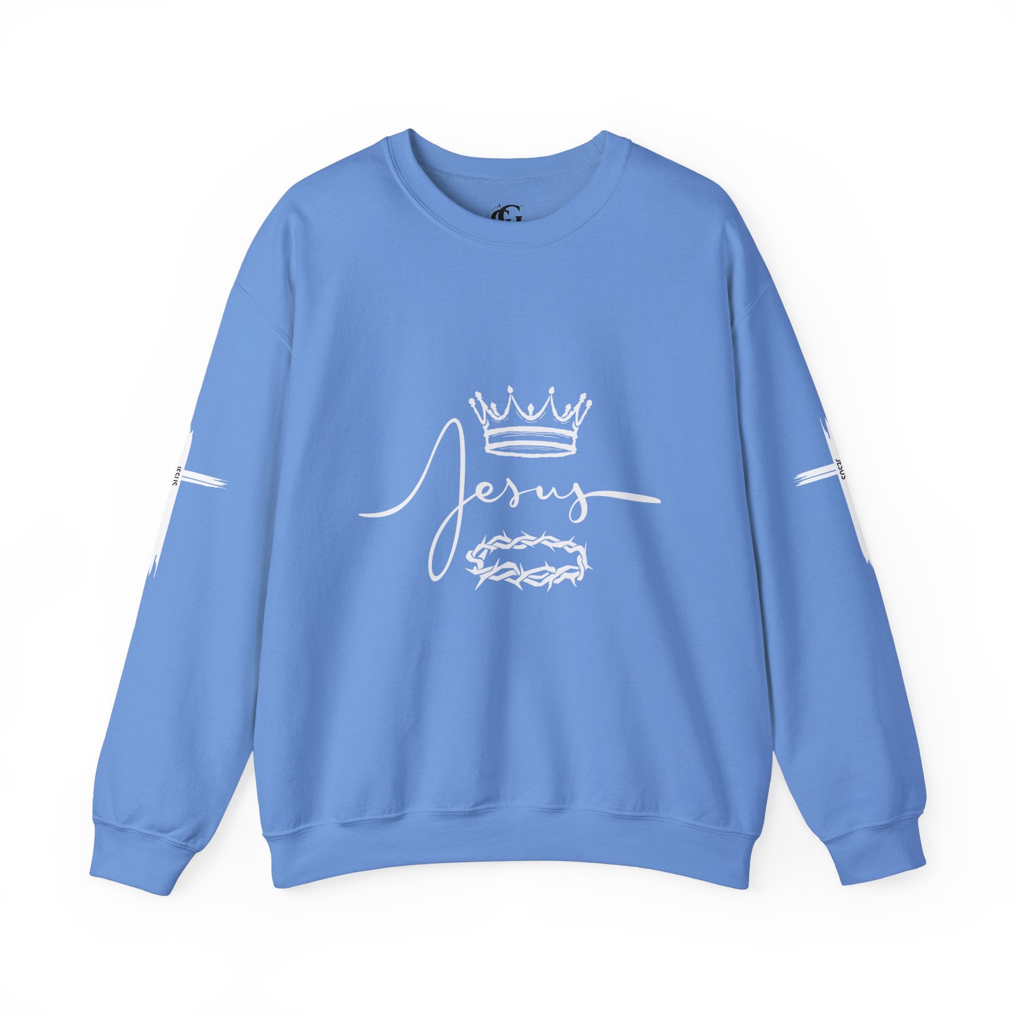 Collection of Jesus Crown & Thorns Unisex Crewneck Sweatshirt in a gallery layout