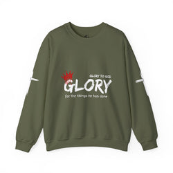 Collection of Glory to God for the Things He Has Done - Unisex Crewneck Sweatshirt in a gallery layout