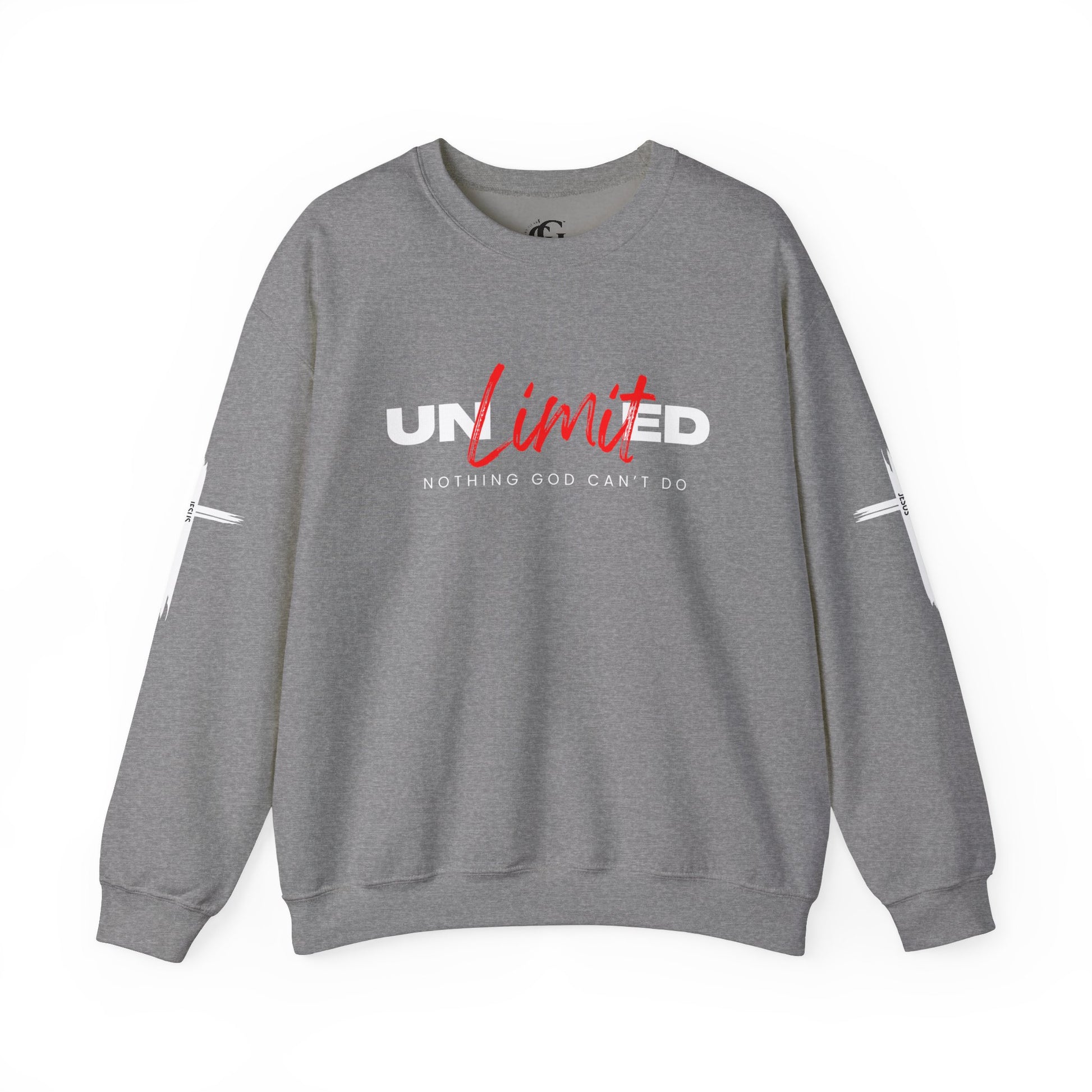 Unlimited "Nothing God Can't Do" Crewneck Sweatshirt - Motivational Everyday Wear