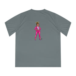 Collection of Edgy Chique Women's V-Neck Performance T-Shirt - Bold Graphic Tee for Active Lifestyle in a gallery layout