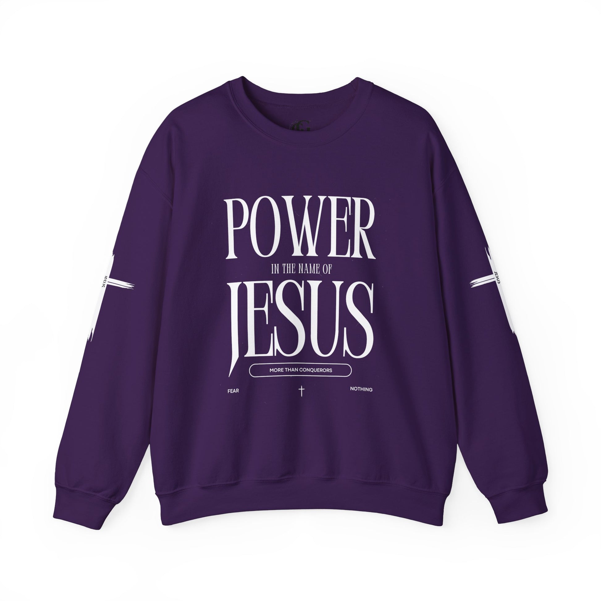 Power In the Name of Jesus Unisex Crewneck Sweatshirt for Comfort Lovers