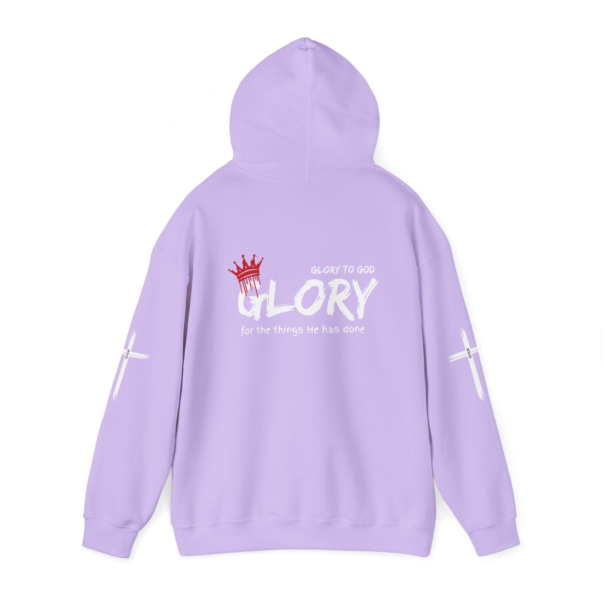 Collection of Glory to God Crown & Cross Unisex Hoodie in a gallery layout