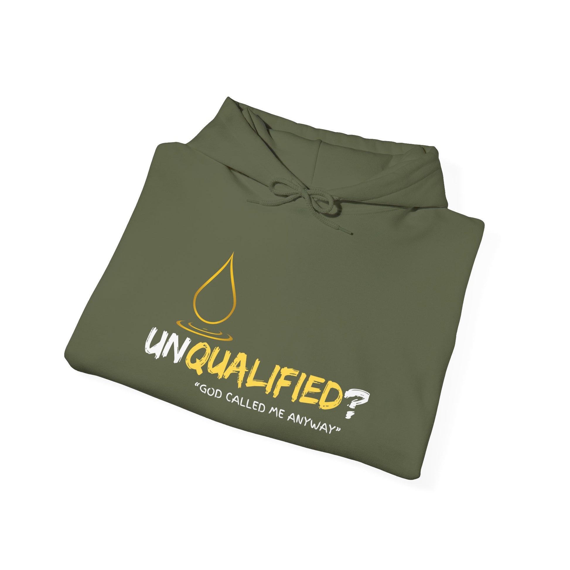 Unisex Hoodie: Unqualified? God Called Me Anyway - Faith-Inspired Apparel