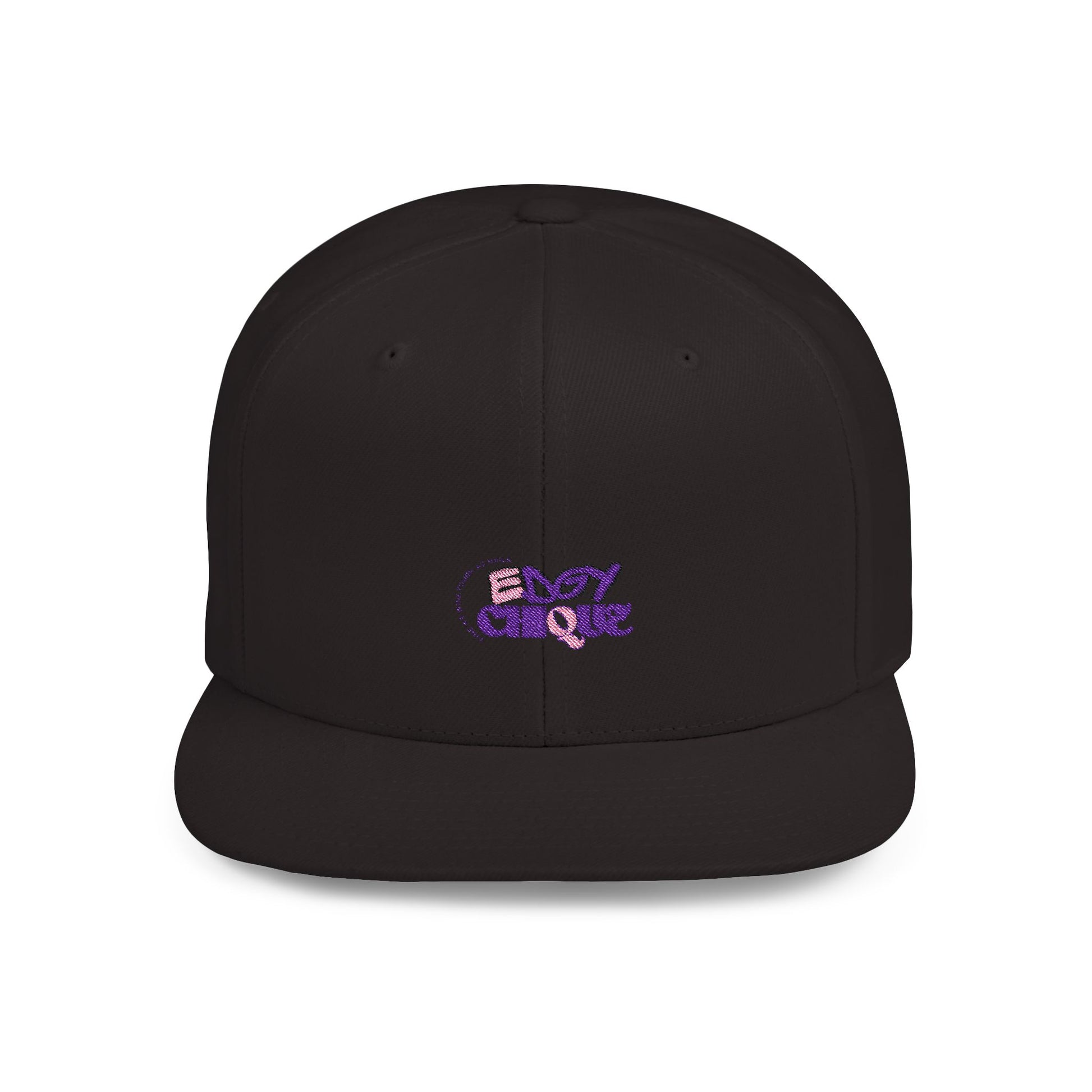 Stylish Flat Bill Snapback Hat - Casual Streetwear with 'Edgy Chique' Design