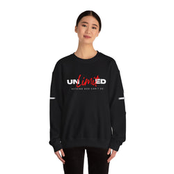 Collection of Unlimited "Nothing God Can't Do" Crewneck Sweatshirt - Motivational Everyday Wear in a gallery layout