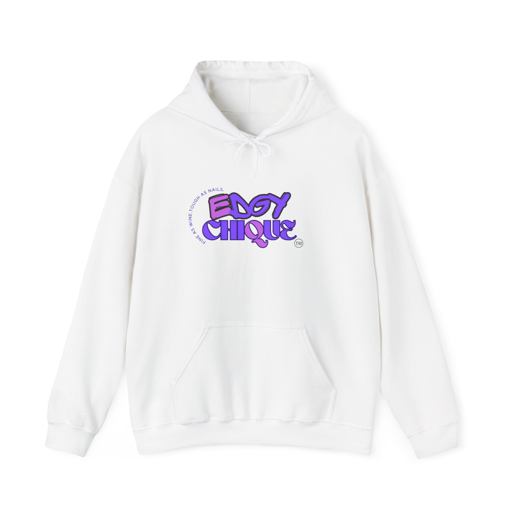 Collection of Edgy Chique Unisex Heavy Blend™ Hooded Sweatshirt - Trendy Graphic Pullover for Streetwear Enthusiasts in a gallery layout