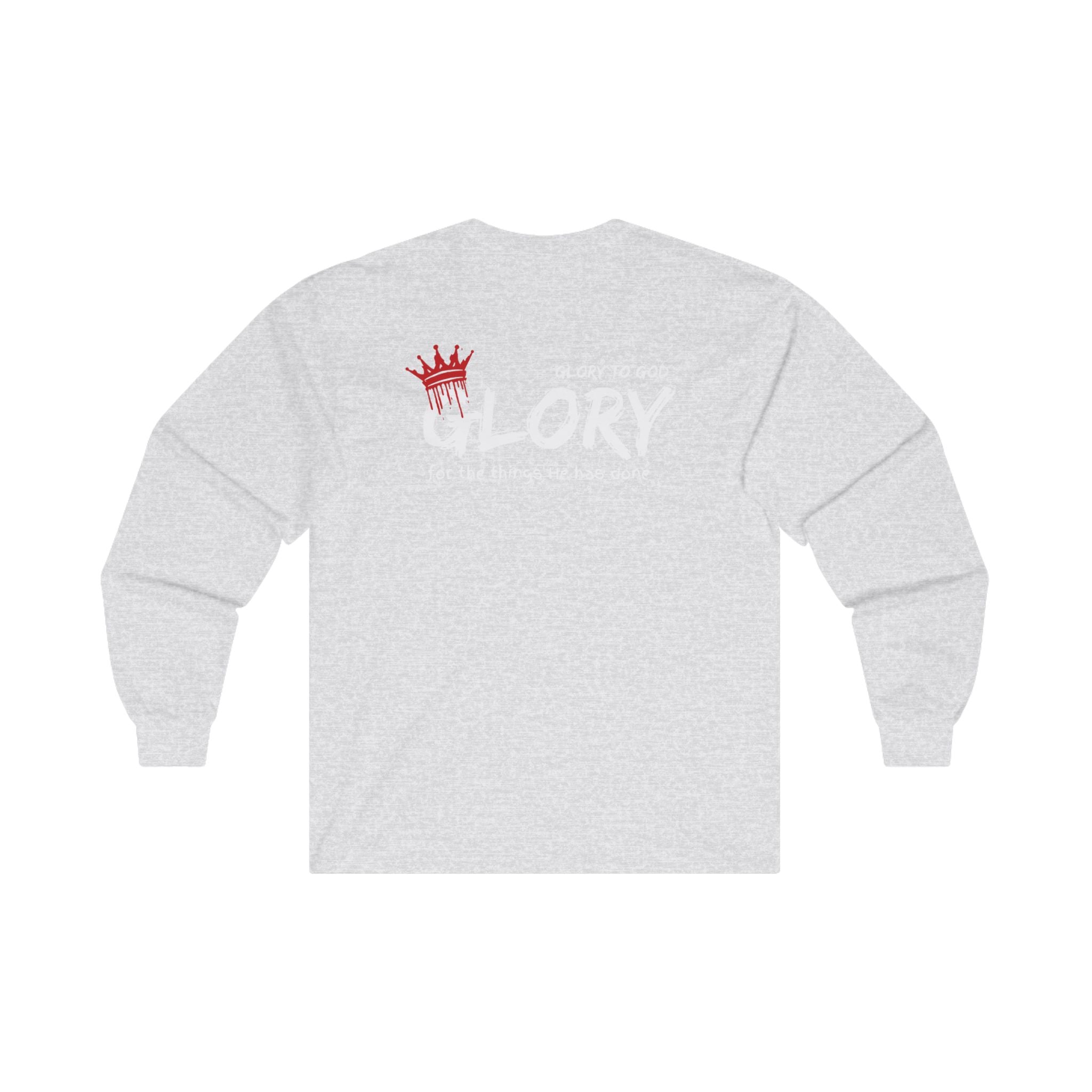 Collection of Unisex Long Sleeve Tee - 'Glory' To God - Comfortable & Stylish Apparel for All Occasions in a gallery layout