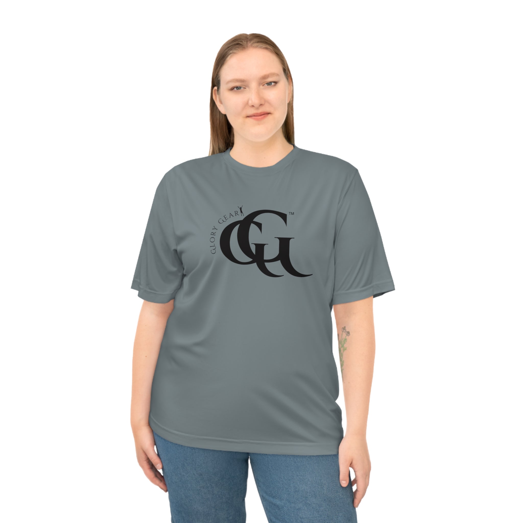 Collection of Glory Gear Unisex Zone Performance T-Shirt - Comfortable Activewear for Fitness Enthusiasts in a gallery layout