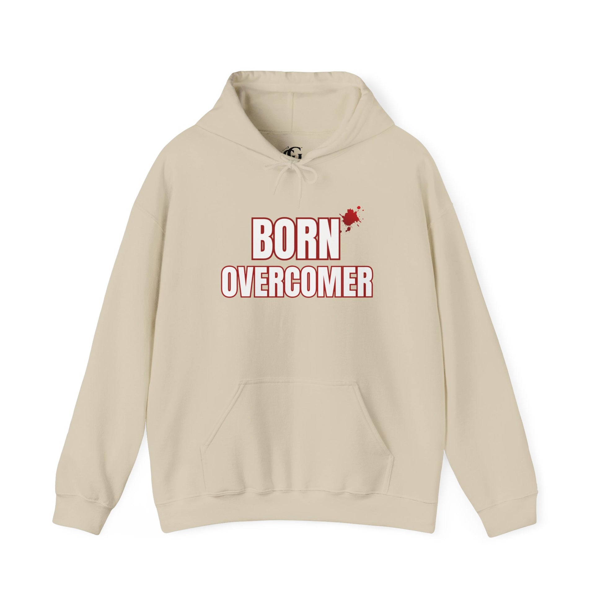 Born Overcomer - Unisex Heavy Blend Hoodie - Inspirational Sweatshirt for Everyday Comfort