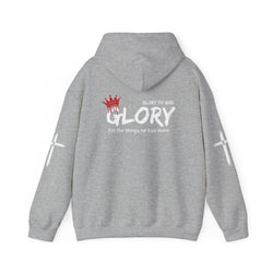 Collection of Glory to God Crown & Cross Unisex Hoodie in a gallery layout