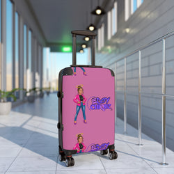 Collection of Edgy Chique Pink Suitcase - Trendy Luggage for Fashion-Forward Travelers in a gallery layout