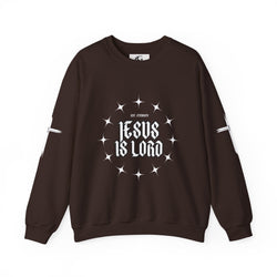 Collection of Faith-Inspired Unisex Heavy Blend Crewneck Sweatshirt - 'Jesus Is Lord' Design in a gallery layout