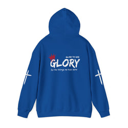 Collection of Glory to God Crown & Cross Unisex Hoodie in a gallery layout