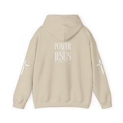 Collection of Power in the Name of Jesus Hoodie - Unisex Heavy Blend Sweatshirt for Faith and Inspiration in a gallery layout