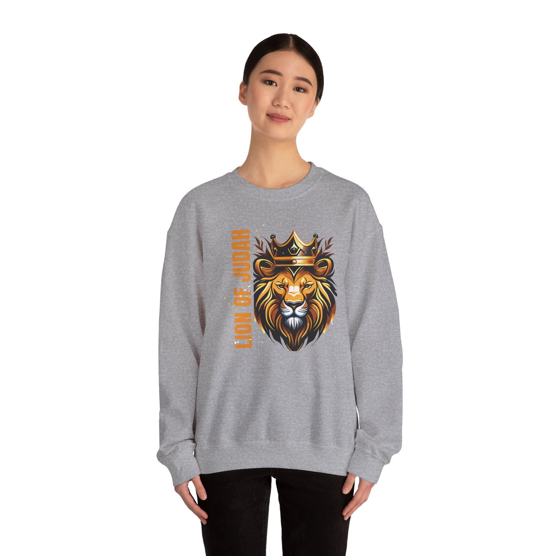 Lion of Judah Unisex Crewneck Sweatshirt - Faith-Inspired Apparel