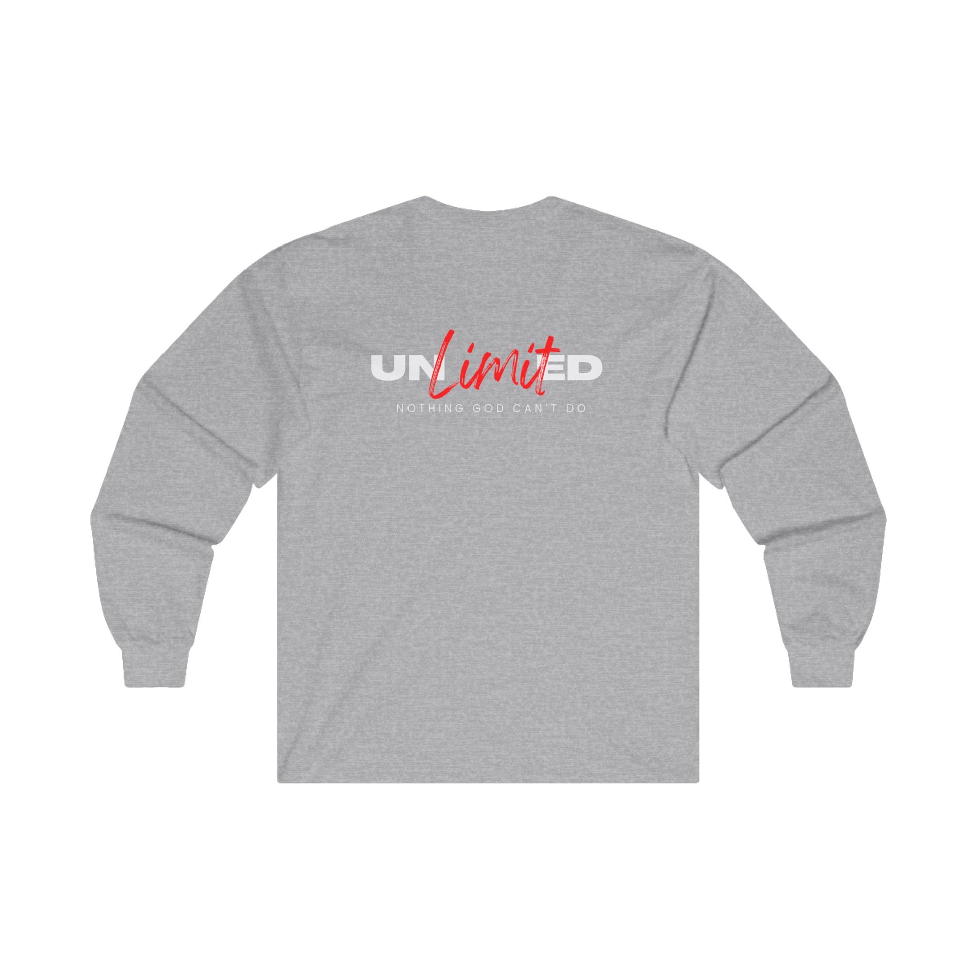 "Unlimited: Nothing God Can't Do" - Unisex Ultra Cotton Long Sleeve Tee