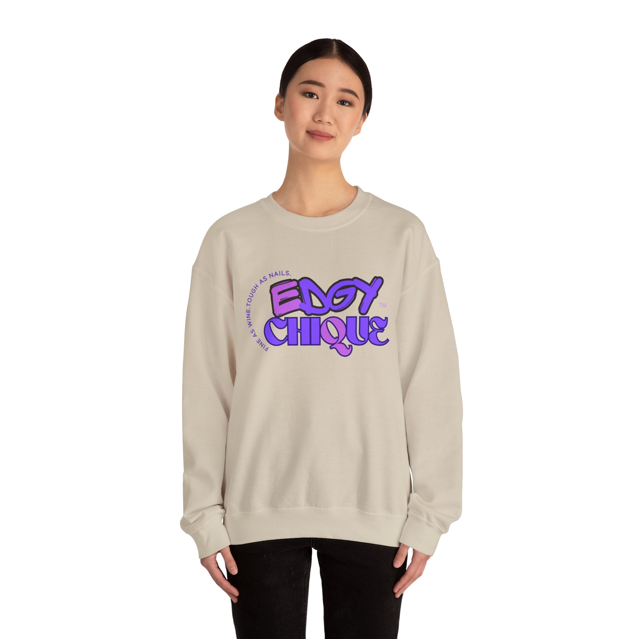 Collection of Edgy Chique Unisex Heavy Blend™ Crewneck Sweatshirt - Trendy & Comfortable Apparel in a gallery layout