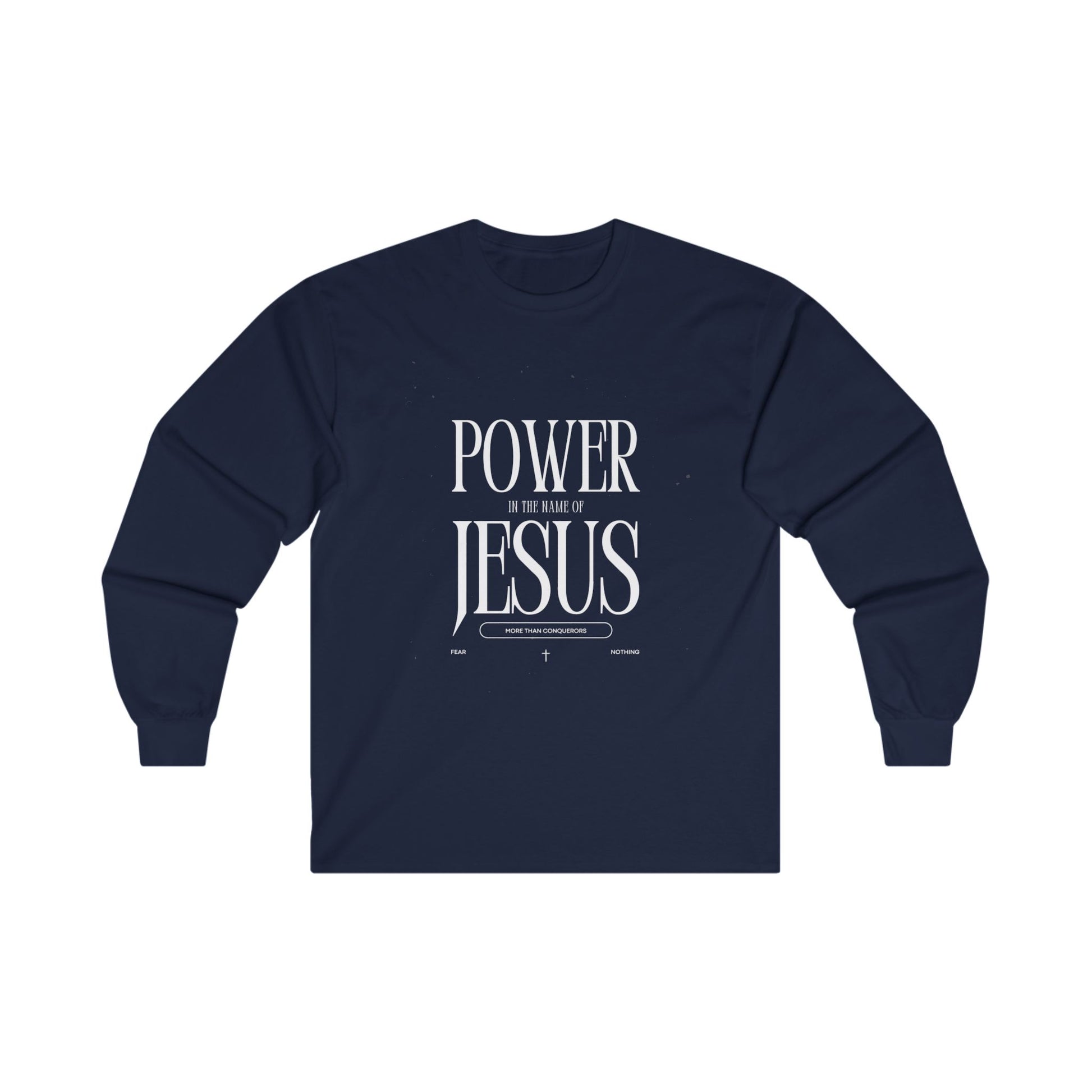 Power in the Name of Jesus Unisex Long Sleeve Tee - Faith-Based Spiritual Apparel