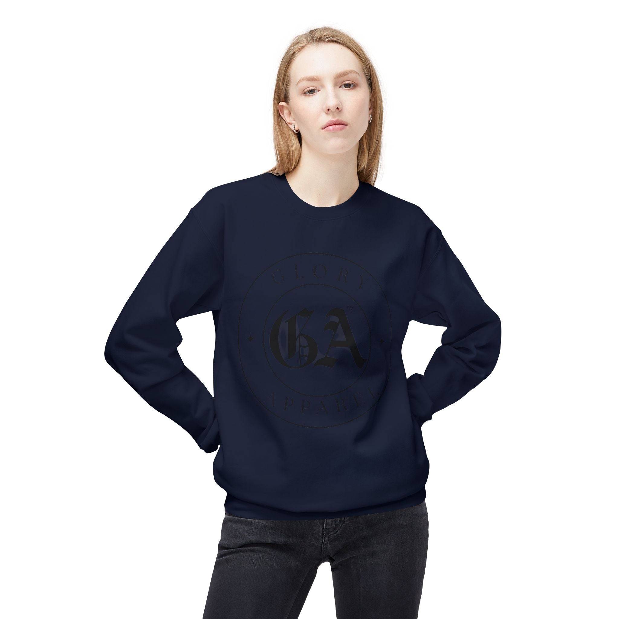 Collection of Glory Apparel Unisex Fleece Crewneck Sweatshirt in a gallery layout